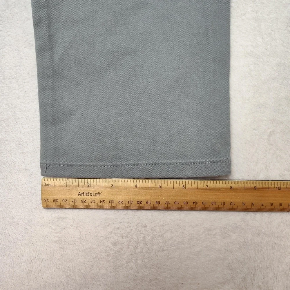 Mavi Jeans Mens 30x32 Gray Zach Straight Regular Denim Stretch Soft Twill Chino